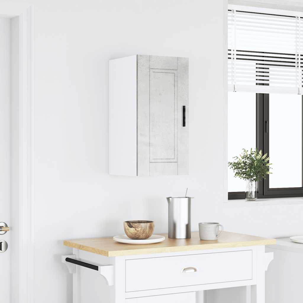 køkkenvægskab Porto konstrueret træ beton grå