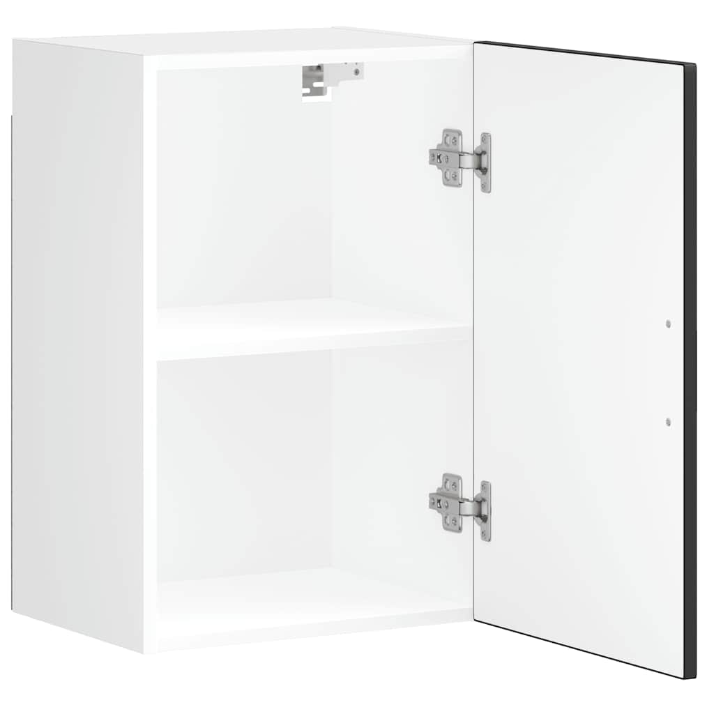 Køkkenvægskab Porto konstrueret træ sort