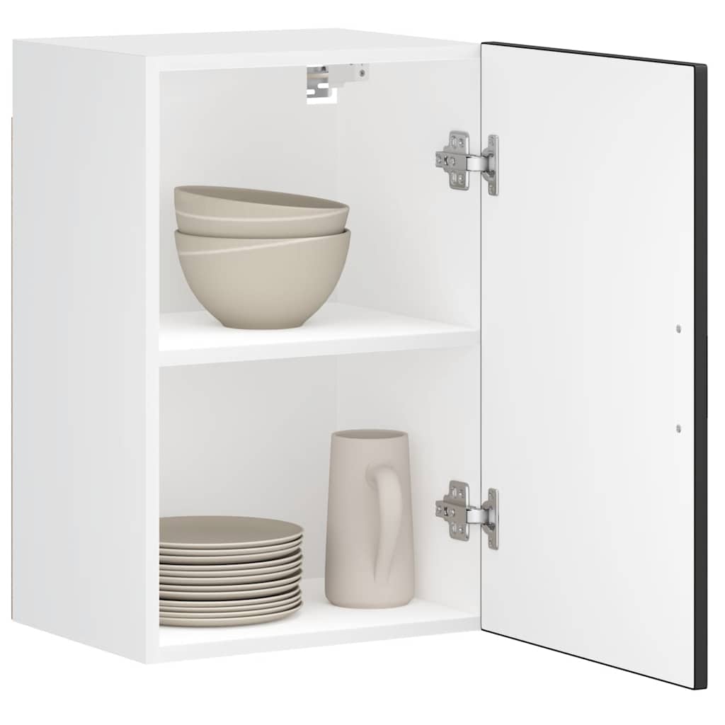 Køkkenvægskab Porto konstrueret træ sort