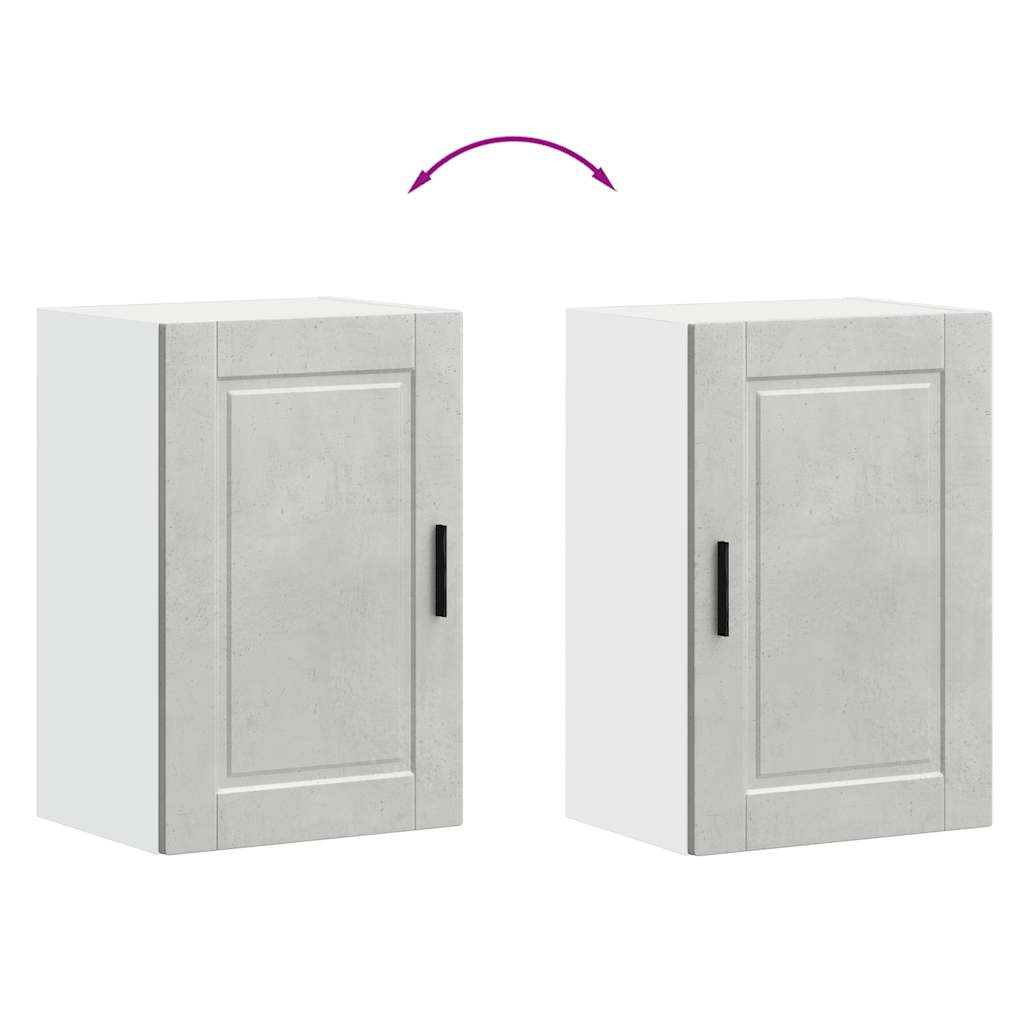 køkkenvægskab Porto konstrueret træ beton grå