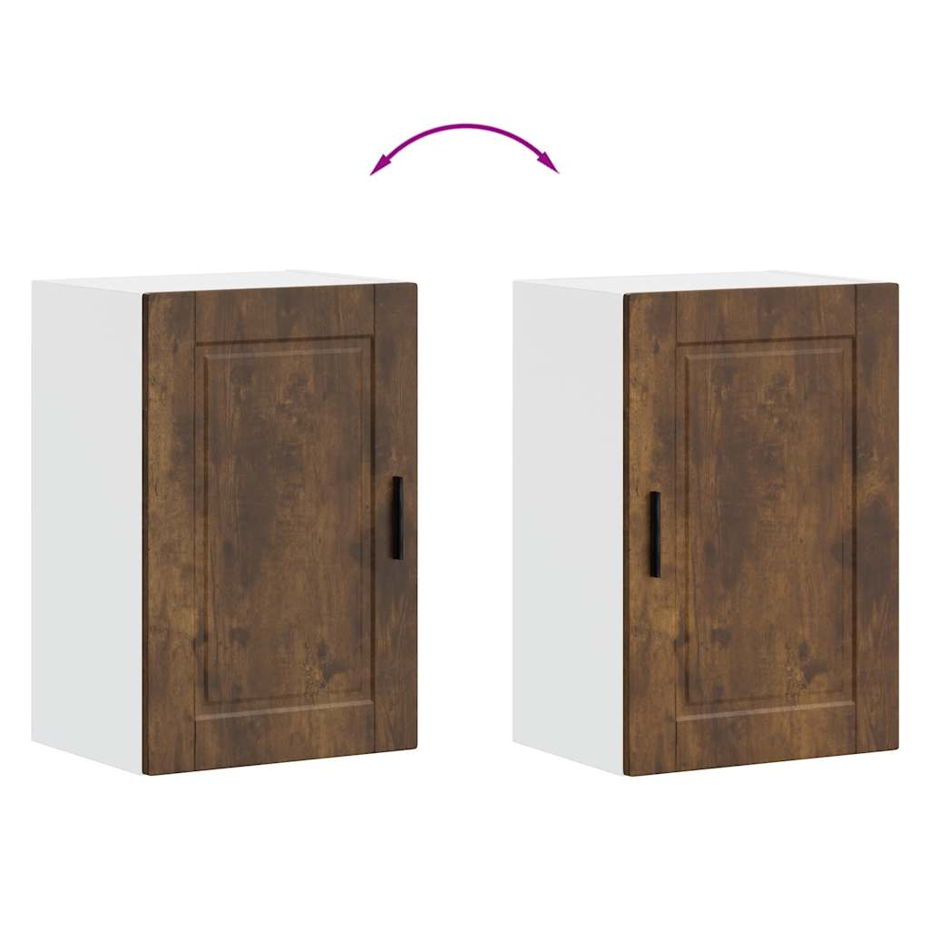 køkkenvægskab Porto konstrueret træ røget egetræsfarve