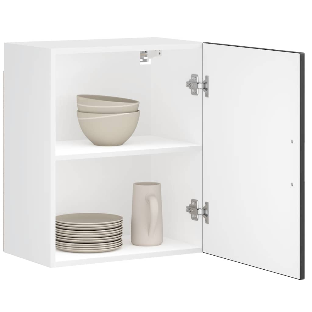 Køkkenvægskab Porto konstrueret træ sort