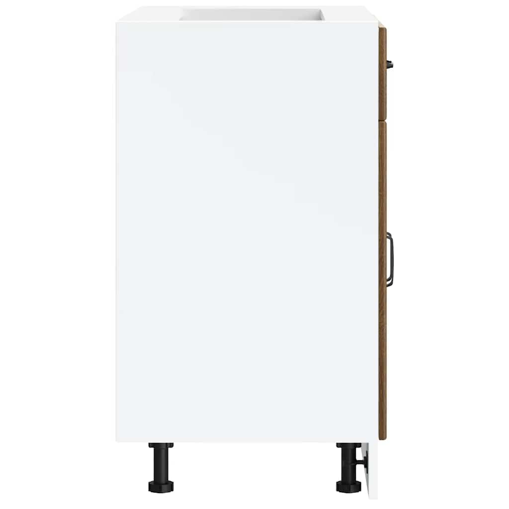 køkkenvægskab Porto konstrueret træ hvid højglans