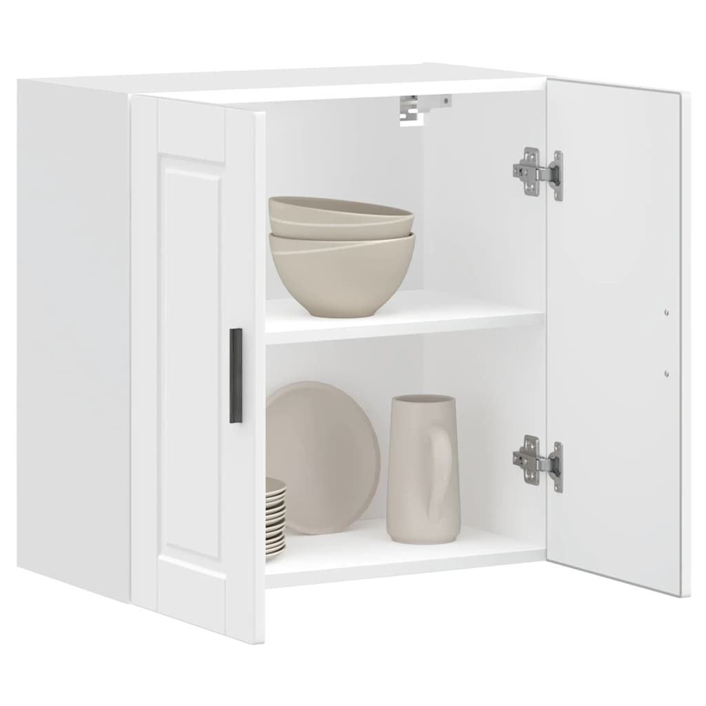 Køkkenvægskab Porto konstrueret træ hvid