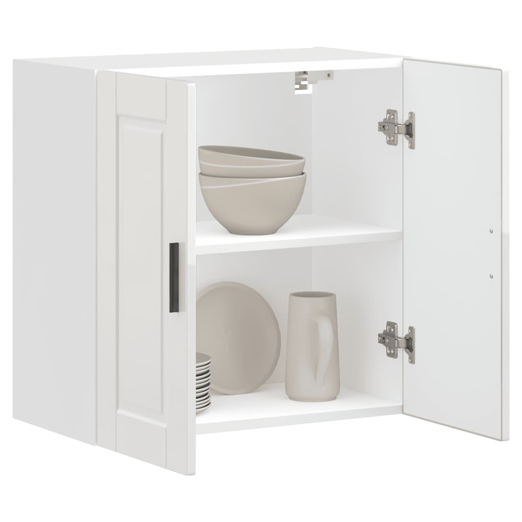 køkkenvægskab Porto konstrueret træ hvid højglans