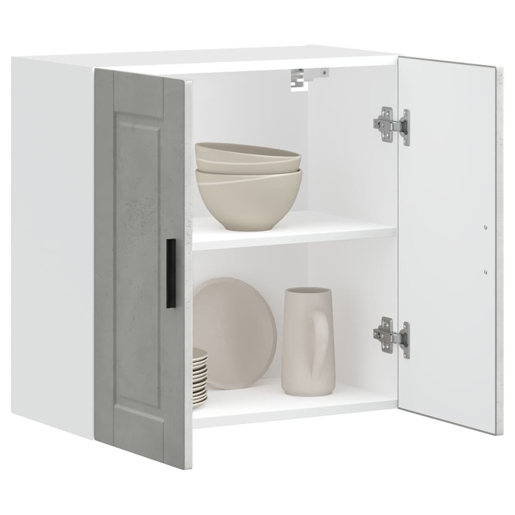 køkkenvægskab Porto konstrueret træ beton grå