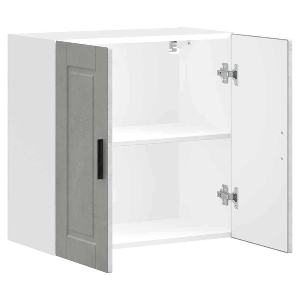 køkkenvægskab Porto konstrueret træ beton grå