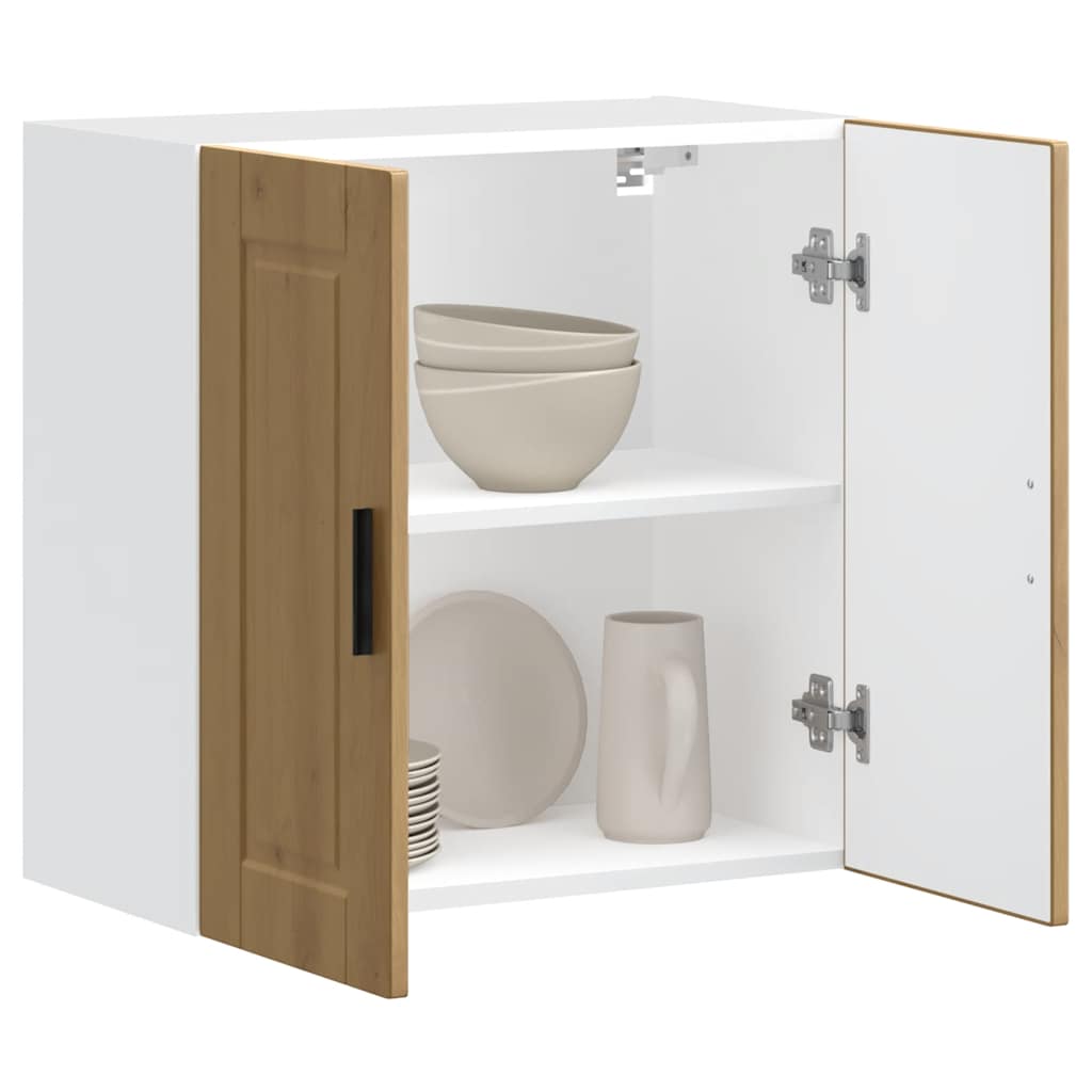 køkkenvægskab Porto konstrueret træ egetræ