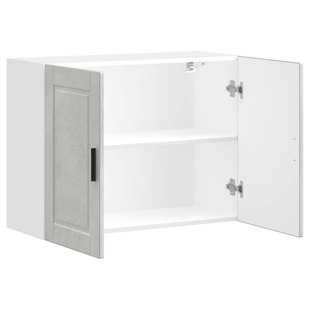 køkkenvægskab Porto konstrueret træ beton grå