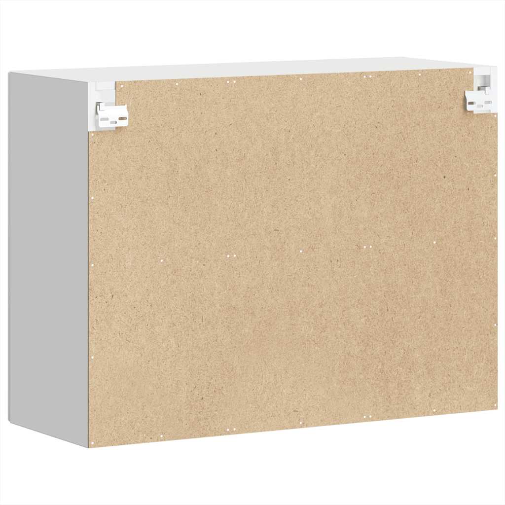 Køkkenvægskab med glasdør Porto hvid højglans