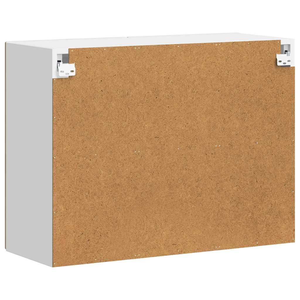 Køkkenvægskab med glasdør Porto egetræsfarvet