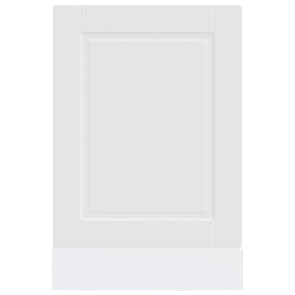 låge til opvaskemaskine Porto 45x1,5x57 cm konstrueret træ hvid