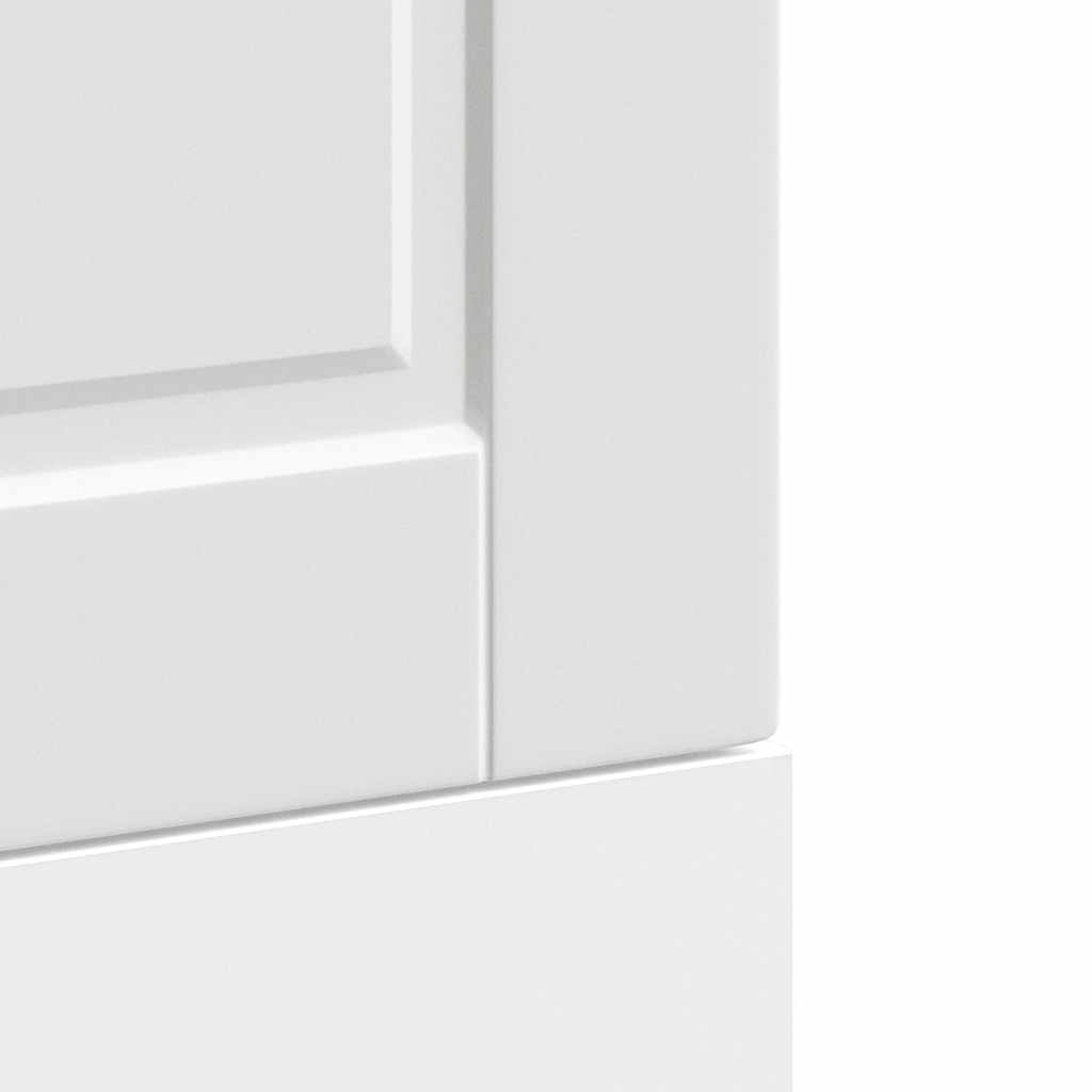 låge til opvaskemaskine Porto 45x1,5x57 cm konstrueret træ hvid