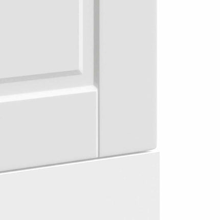 låge til opvaskemaskine Porto 45x1,5x57 cm konstrueret træ hvid
