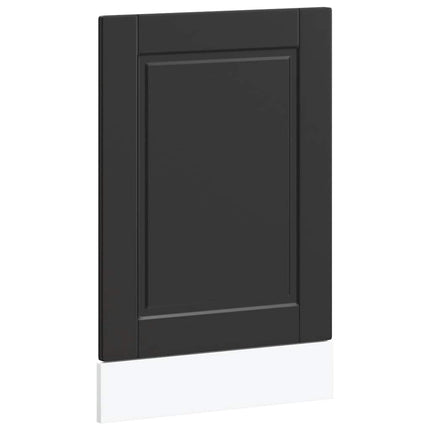 låge til opvaskemaskine Porto 45x1,5x57 cm konstrueret træ sort