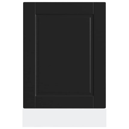 låge til opvaskemaskine Porto 45x1,5x57 cm konstrueret træ sort