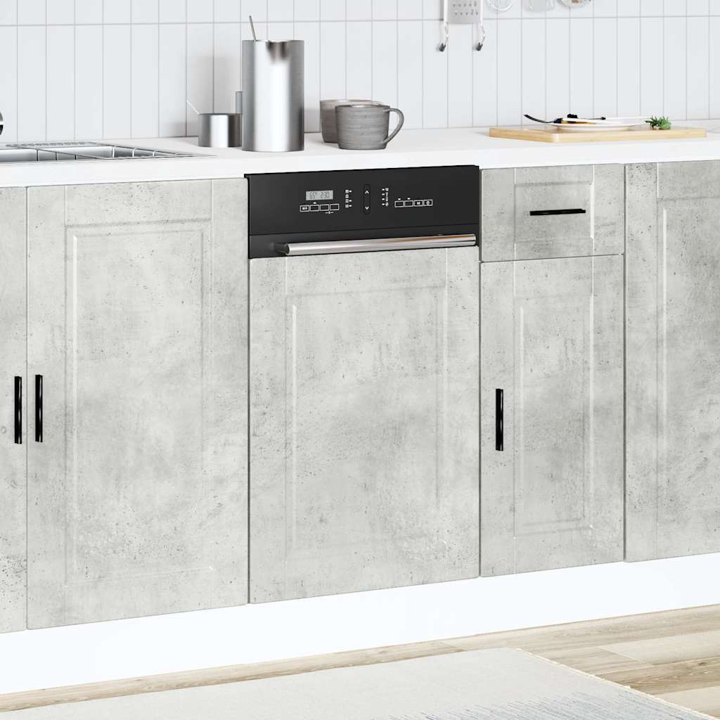 låge til opvaskemaskine Porto 45x1,5x57 cm betongrå