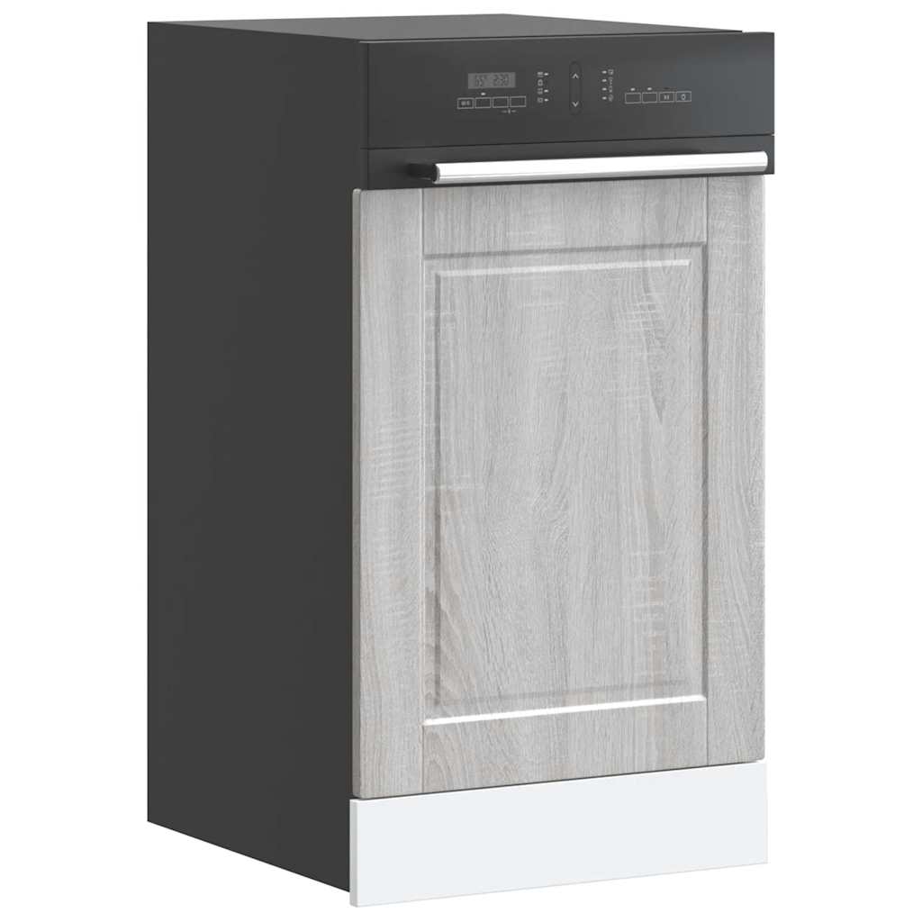 låge til opvaskemaskine Porto 45x1,5x57 cm grå sonoma-eg