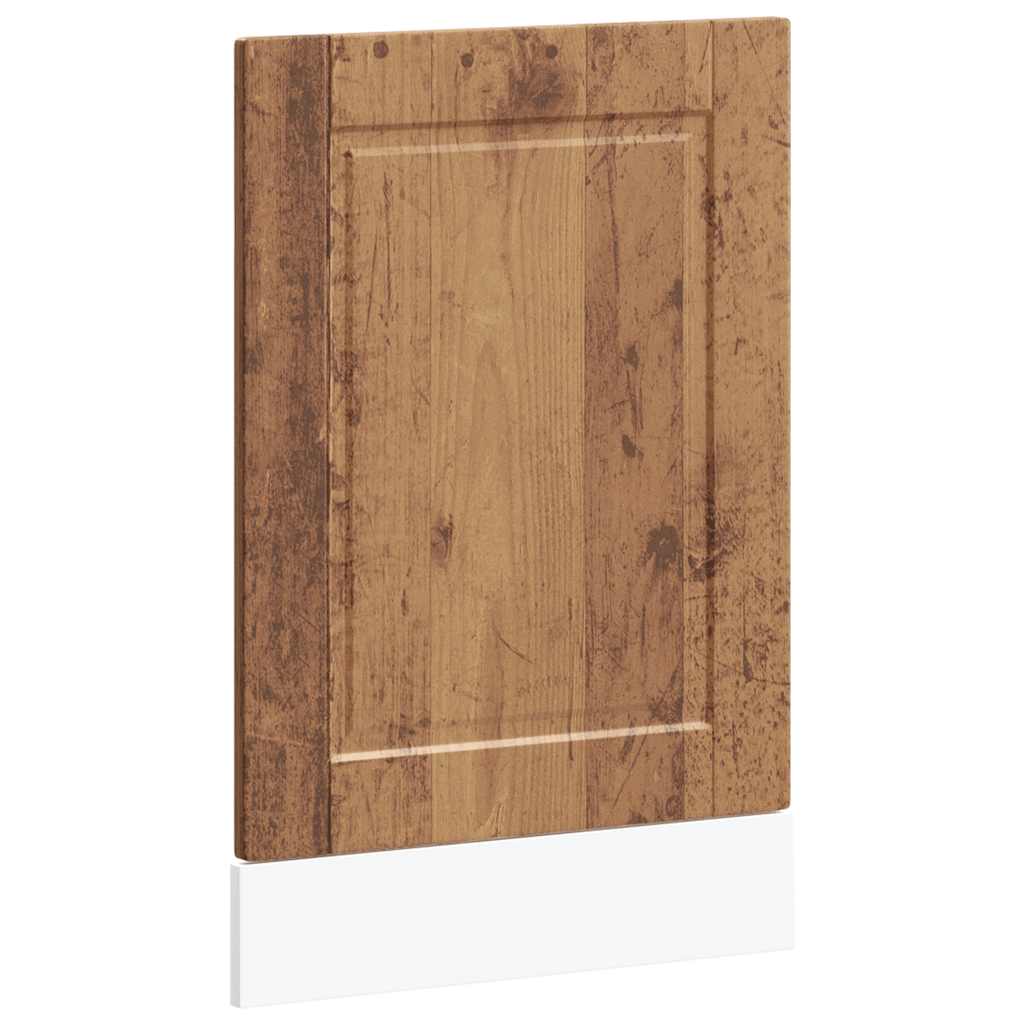 låge til opvaskemaskine Porto 45x1,5x57 cm antikt træ