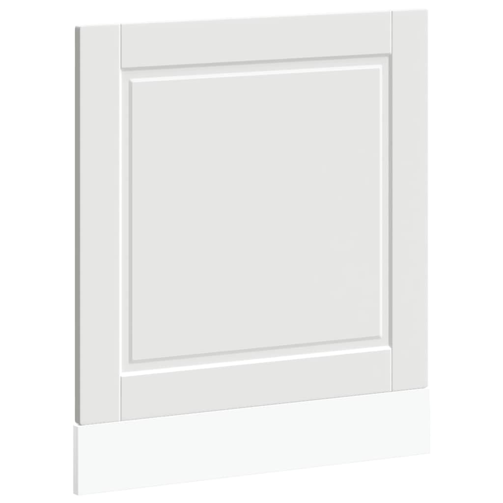 låge til opvaskemaskine Porto 60x1,5x57 cm konstrueret træ hvid