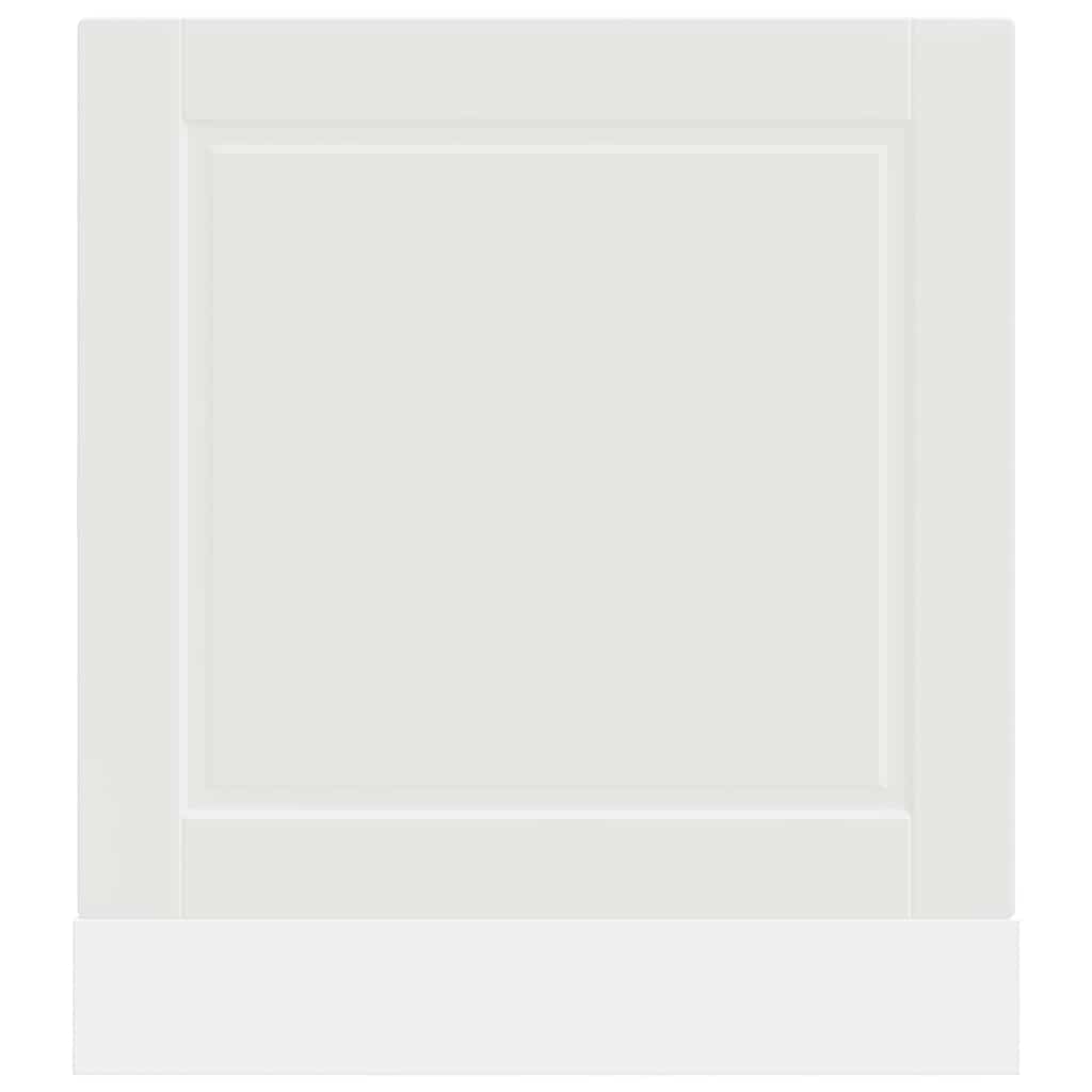 låge til opvaskemaskine Porto 60x1,5x57 cm konstrueret træ hvid