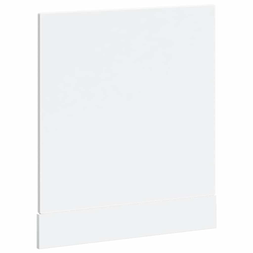 låge til opvaskemaskine Porto 60x1,5x57 cm konstrueret træ hvid
