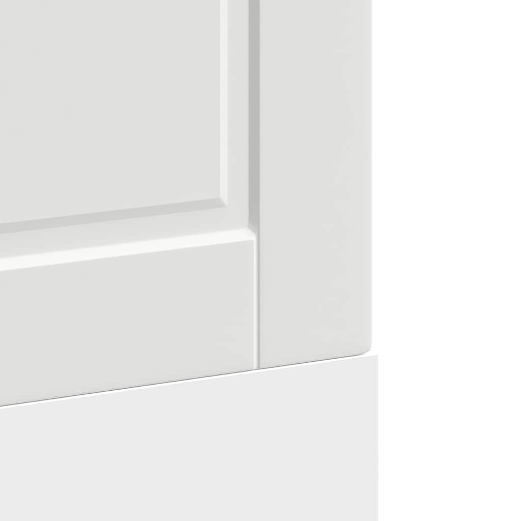 låge til opvaskemaskine Porto 60x1,5x57 cm konstrueret træ hvid