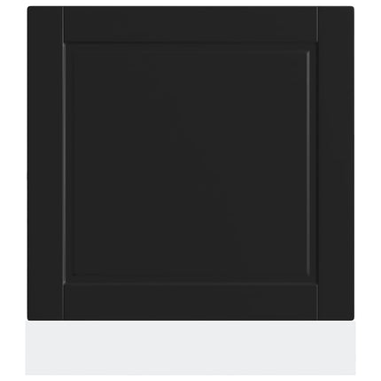 låge til opvaskemaskine Porto 60x1,5x57 cm konstrueret træ sort