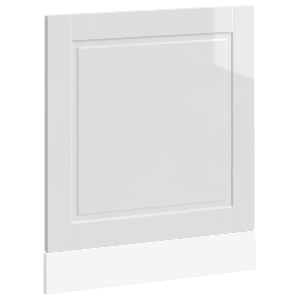 låge til opvaskemaskine Porto 60x1,5x57 cm hvid højglans