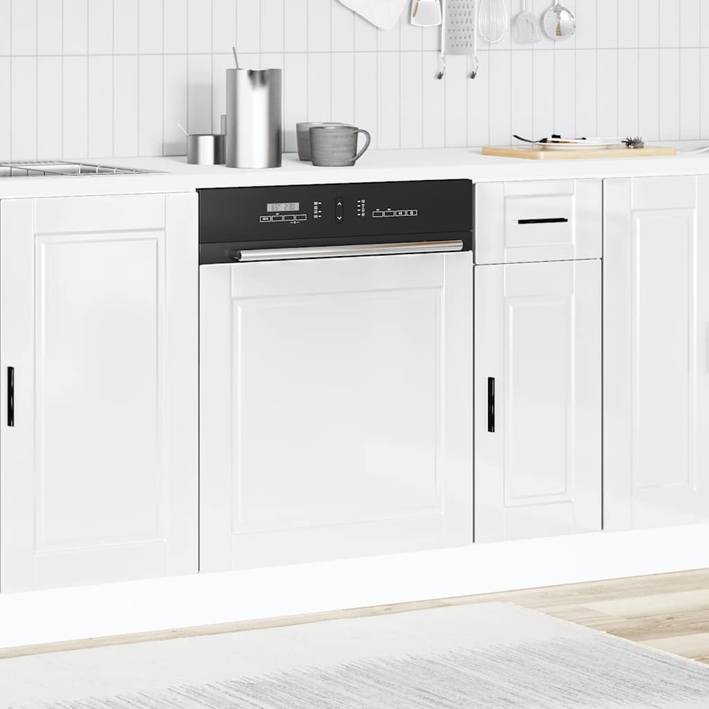 låge til opvaskemaskine Porto 60x1,5x57 cm hvid højglans