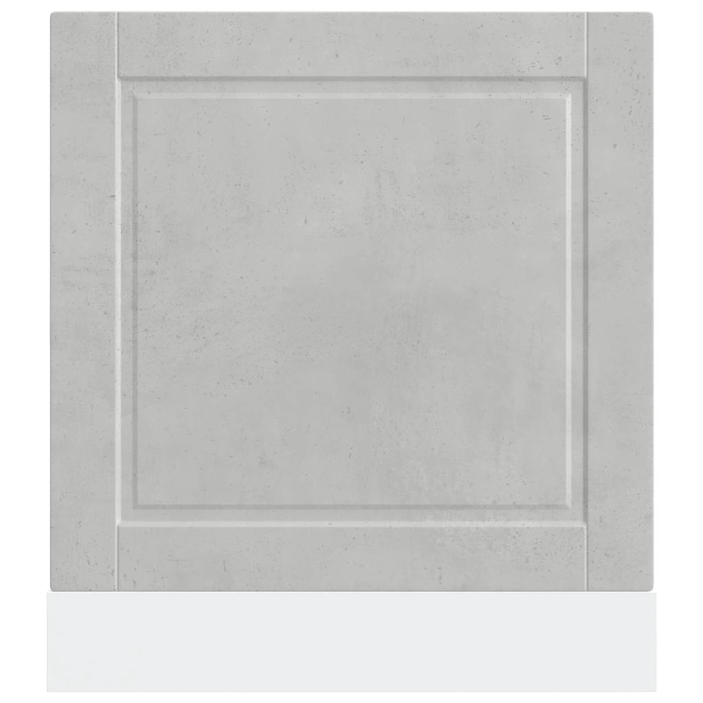 låge til opvaskemaskine Porto 60x1,5x57 cm betongrå