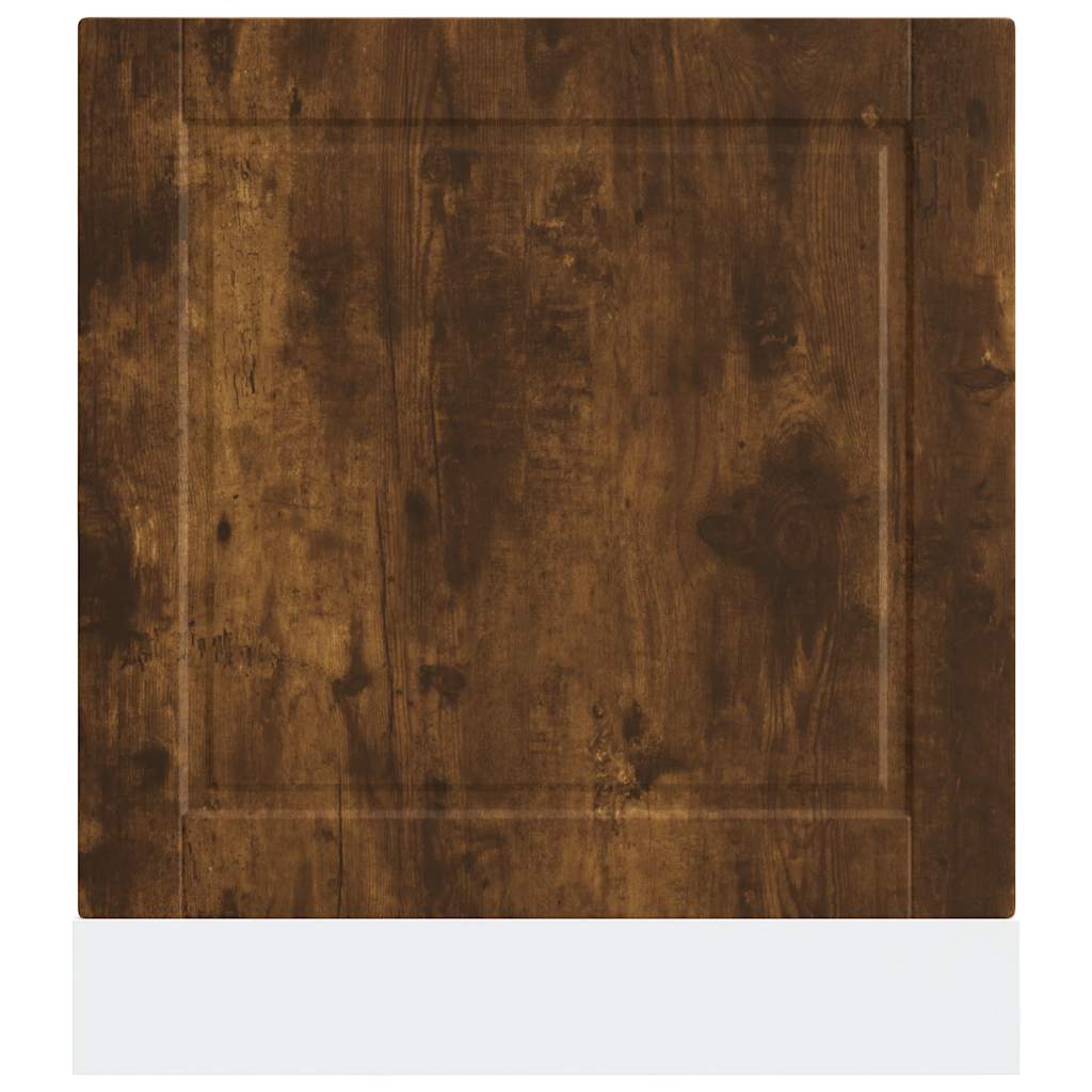 låge til opvaskemaskine Porto 60x1,5x57 cm røget egetræsfarve