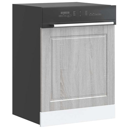 låge til opvaskemaskine Porto 60x1,5x57 cm grå sonoma-eg