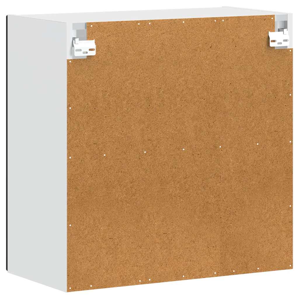 Køkkenvægskab med glasdør Porto sort