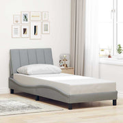 sengeramme uden madras Hanko Lysegrå 80x200 cm Stof