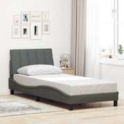 sengeramme uden madras Hanko Mørkegrå 80x200 cm Stof