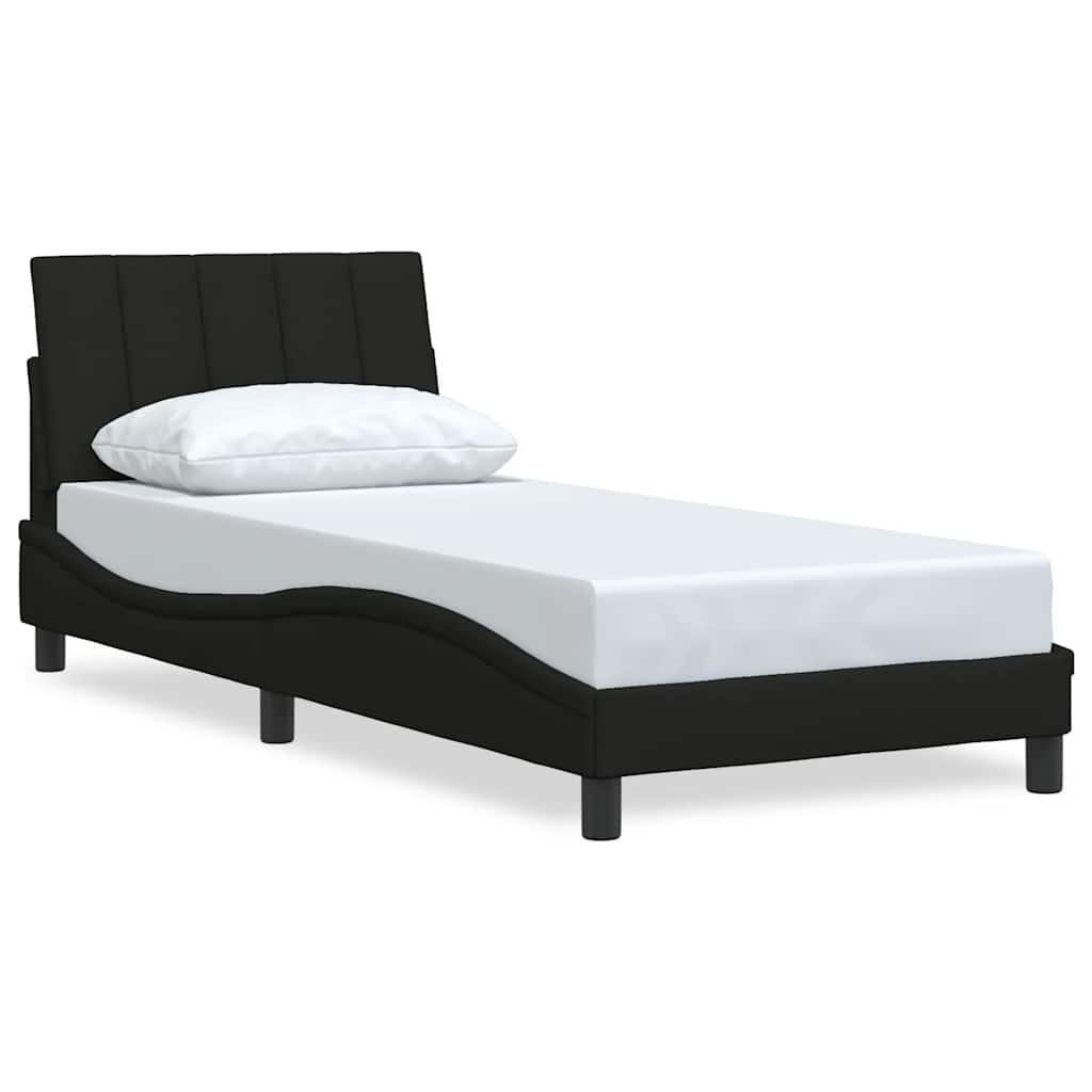 sengeramme uden madras Hanko 80x200 cm stof sort