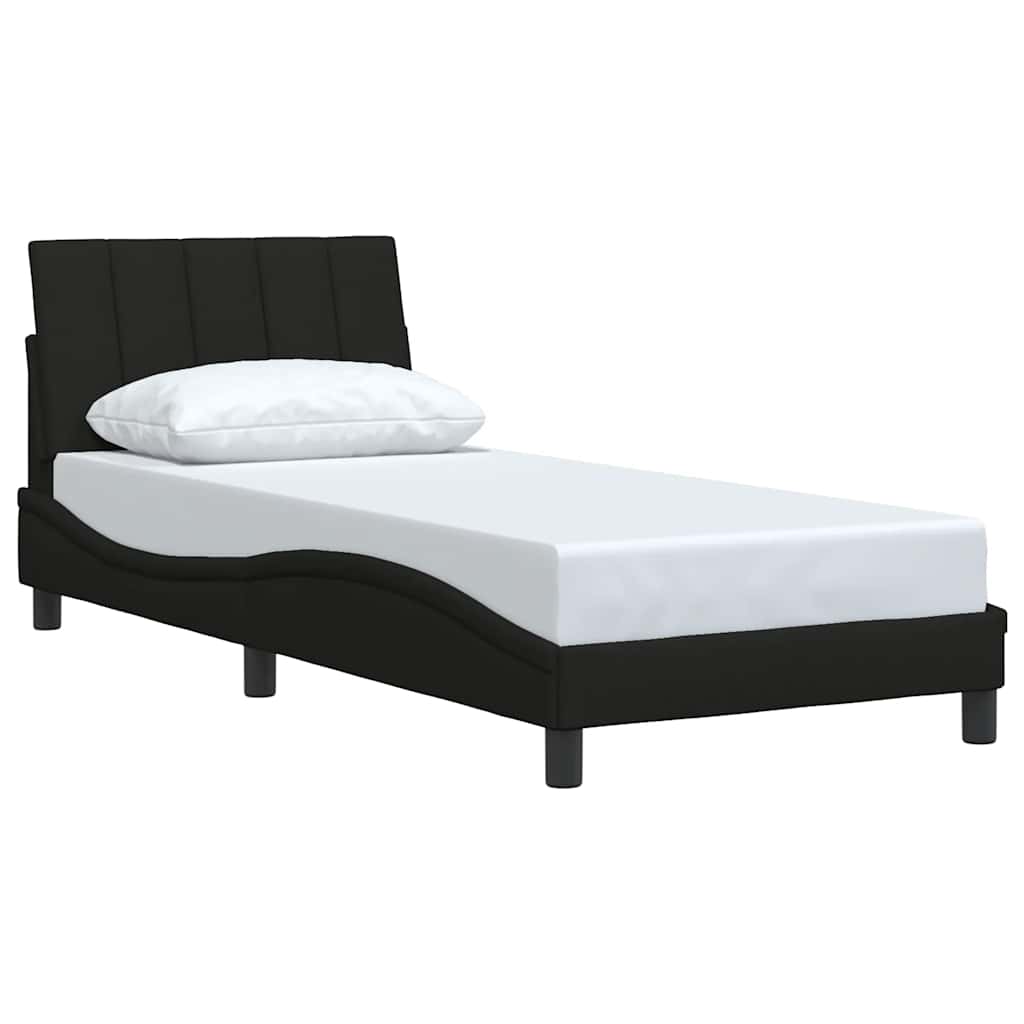 sengeramme uden madras Hanko 80x200 cm stof sort