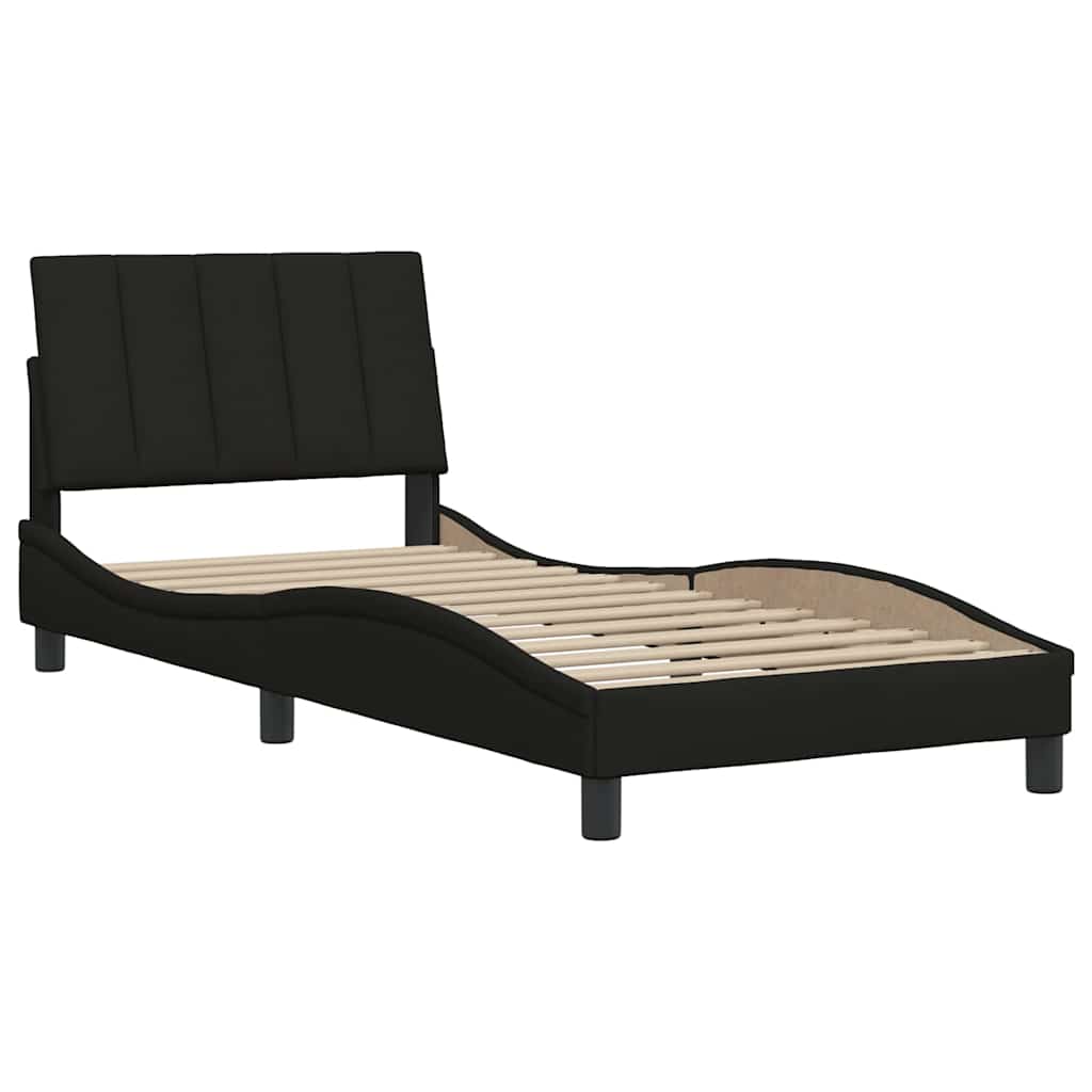 sengeramme uden madras Hanko 80x200 cm stof sort