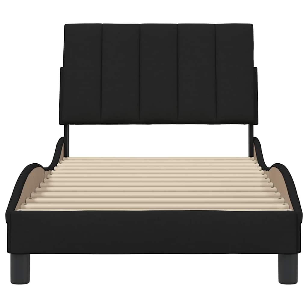 sengeramme uden madras Hanko 80x200 cm stof sort