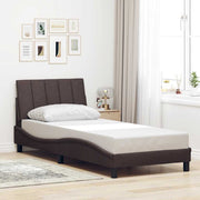 sengeramme uden madras Hanko Mørkebrun 80x200 cm Stof