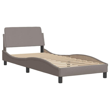 sengeramme uden madras Hanko 90x190 cm stof gråbrun
