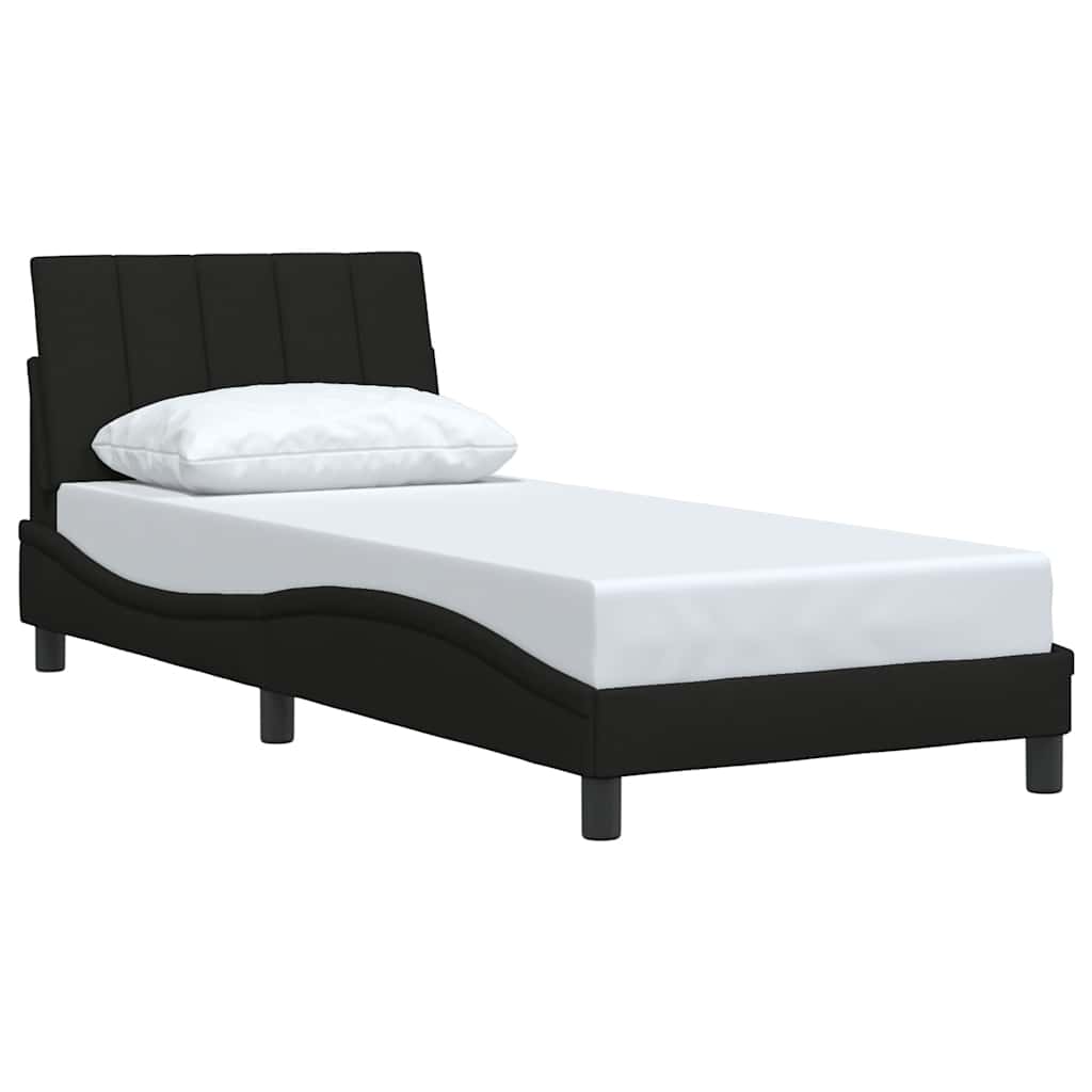 sengeramme uden madras Hanko 90x200 cm stof sort