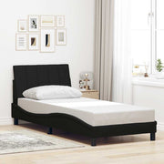 sengeramme uden madras Hanko 90x200 cm stof sort