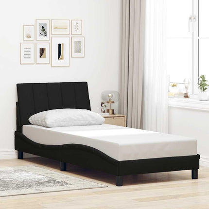 sengeramme uden madras Hanko 90x200 cm stof sort