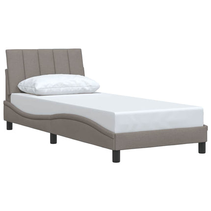 sengeramme uden madras Hanko 90x200 cm stof gråbrun