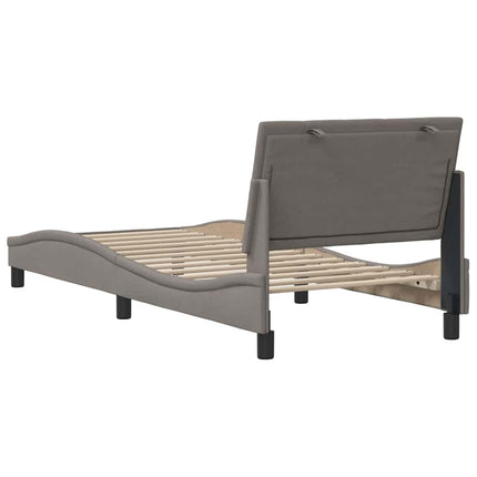 sengeramme uden madras Hanko 90x200 cm stof gråbrun