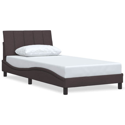 sengeramme uden madras Hanko Mørkebrun 100x200 cm Stof