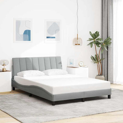 sengeramme uden madras Hanko Lysegrå 120x200 cm Stof
