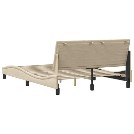 sengeramme uden madras Hanko Creme 120x200 cm Stof
